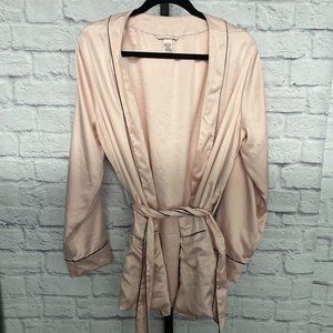Victoria's Secret Blush Pink Silk Robe